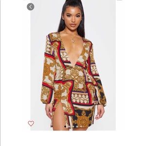 Pretty Little Thing chain dress